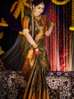 প্রিমিয়াম কাঞ্চিপুরাম শাড়ি - Premium Kanchipuram Saree - Image 4