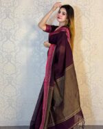 আড়ং কোয়ালিটি পিওর কটন [রানিং ব্লাউজ পিস সহ] C2025-S184 - Image 2