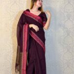 আড়ং কোয়ালিটি পিওর কটন [রানিং ব্লাউজ পিস সহ] C2025-S184