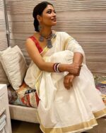 আড়ং কোয়ালিটি পিওর কটন [রানিং ব্লাউজ পিস সহ] C2025-S31