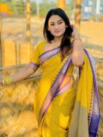 আড়ং কোয়ালিটি পিওর কটন [রানিং ব্লাউজ পিস সহ] C2025-S32 - Image 5