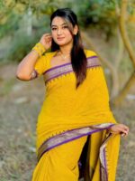 আড়ং কোয়ালিটি পিওর কটন [রানিং ব্লাউজ পিস সহ] C2025-S32 - Image 6