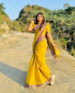 আড়ং কোয়ালিটি পিওর কটন [রানিং ব্লাউজ পিস সহ] C2025-S32 - Image 7