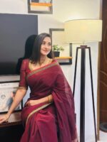 আড়ং কোয়ালিটি পিওর কটন [রানিং ব্লাউজ পিস সহ] C2025-S46 - Image 6