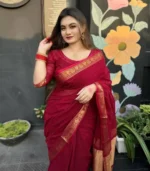 আড়ং কোয়ালিটি পিওর কটন [রানিং ব্লাউজ পিস সহ] C2025-S17 - Image 3