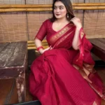 আড়ং কোয়ালিটি পিওর কটন [রানিং ব্লাউজ পিস সহ] C2025-S17