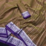 ভাইরাল লামা সিল্ক সেমি মসলিন শাড়ি