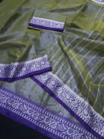 ভাইরাল লামা সিল্ক সেমি মসলিন শাড়ি - Image 2
